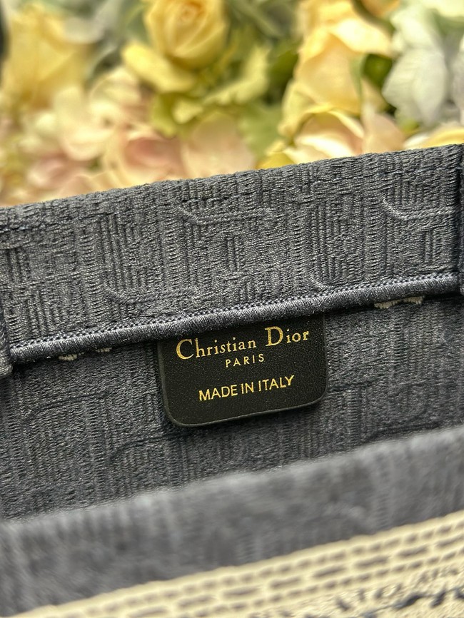 Medium Dior Book Tote with Strap M1354PEH Blue