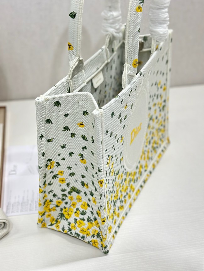 Medium Dior Book Tote with Strap M1354PEH Buttercup