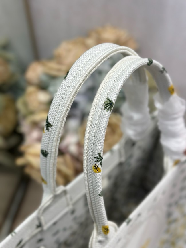 Medium Dior Book Tote with Strap M1354PEH Buttercup
