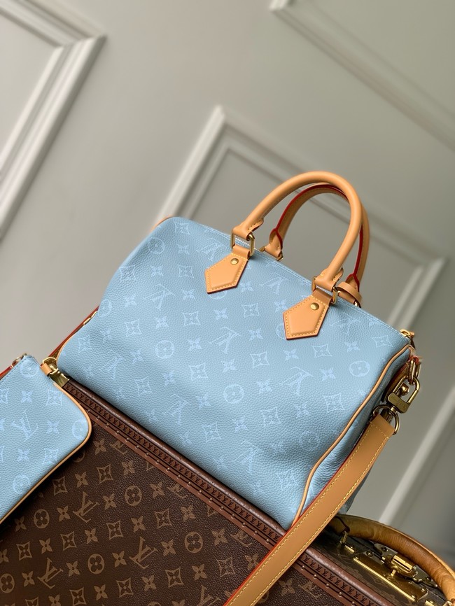 Louis Vuitton Speedy Bandouliere M28076 sky blue