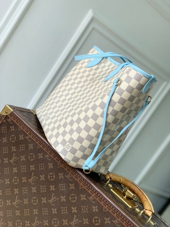 Louis Vuitton NEW - REVERSIBLE Neverfull Inside Out MM N40946 Bleu Olympe