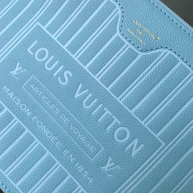 Louis Vuitton NEW - REVERSIBLE Neverfull Inside Out MM N40946 Bleu Olympe