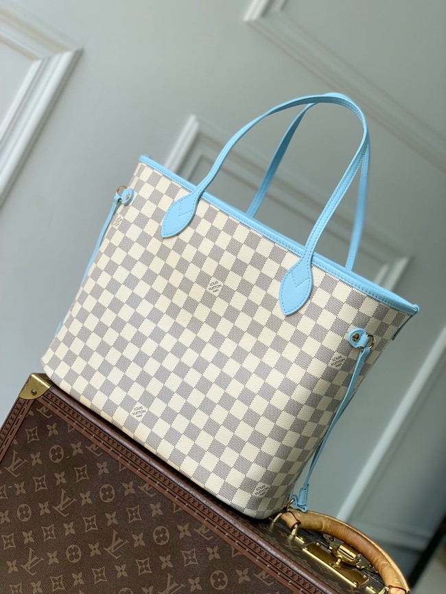 Louis Vuitton NEW - REVERSIBLE Neverfull Inside Out MM N40946 Bleu Olympe