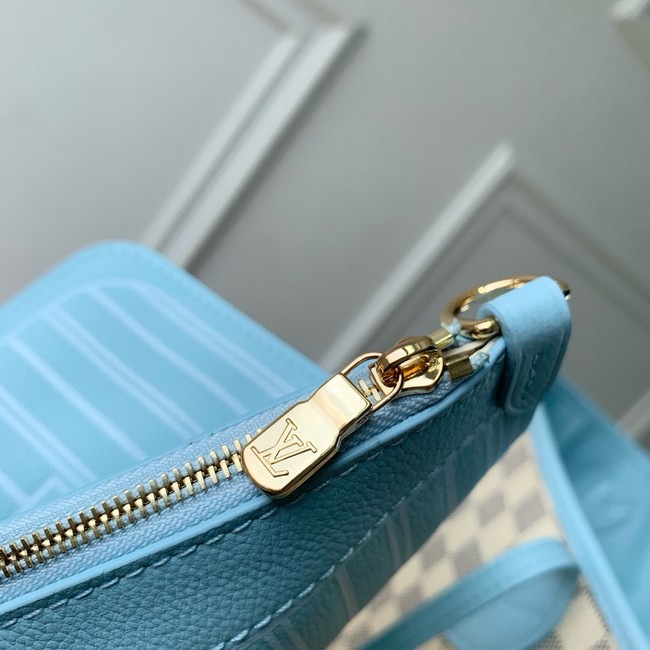 Louis Vuitton NEW - REVERSIBLE Neverfull Inside Out MM N40946 Bleu Olympe