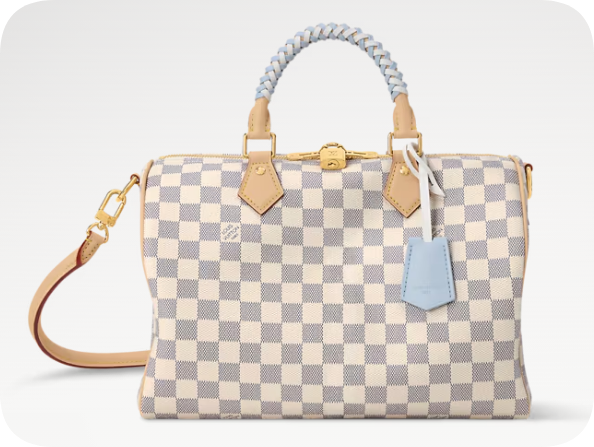 Louis Vuitton NEW Speedy 30 Soft N40908 Bleu Olympe