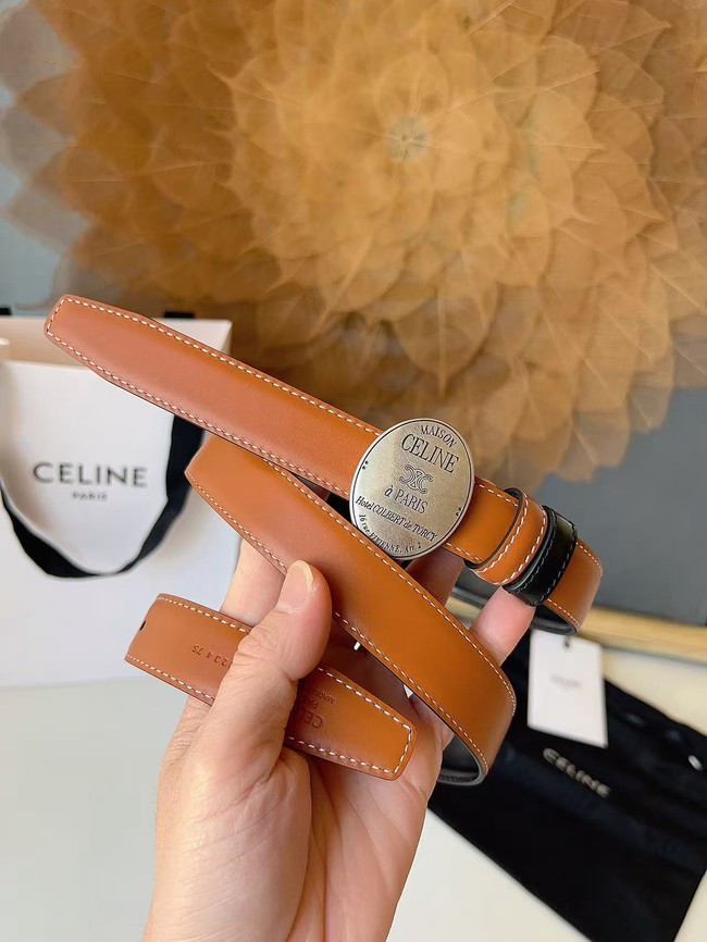 Celine Thin Plate Belt IN 25MM Taurillon Leather B10673-6 Celine Thin Plate Belt IN 25MM Taurillon Leather B10673-6