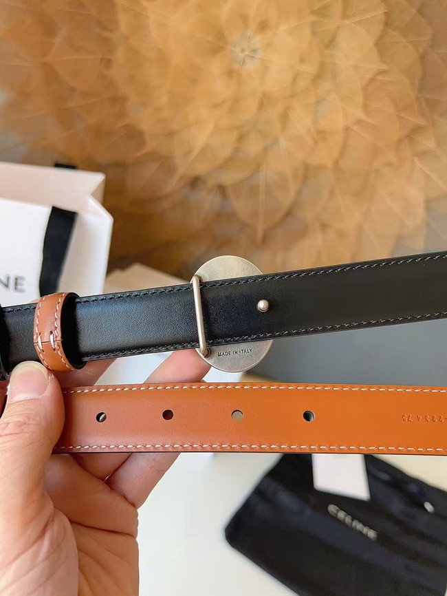 Celine Thin Plate Belt IN 25MM Taurillon Leather B10673-6 Celine Thin Plate Belt IN 25MM Taurillon Leather B10673-6