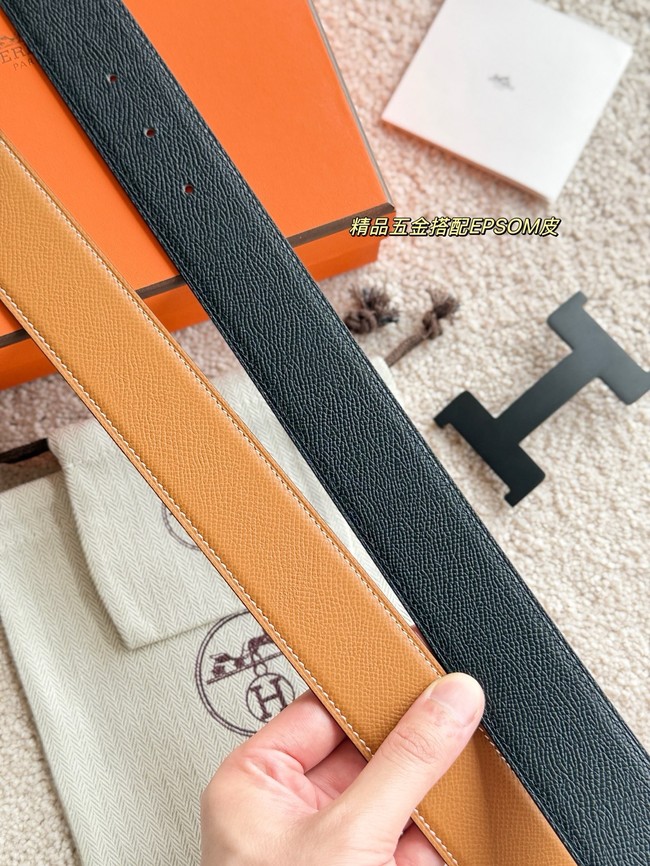 Hermes Constance buckle & double-sided leather belt 38mm H07456-1