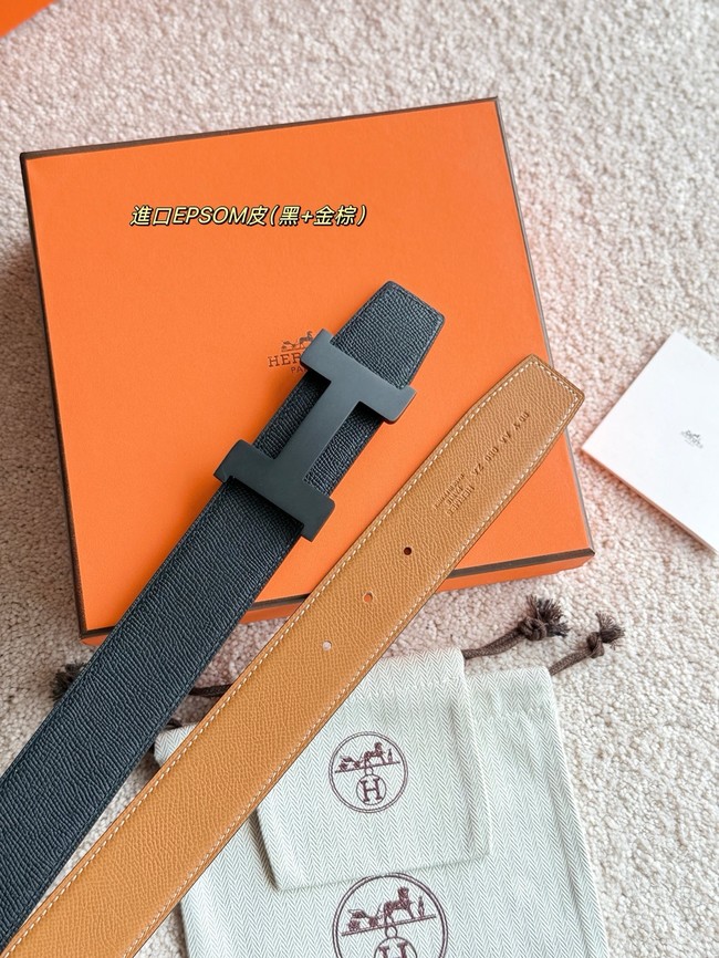 Hermes Constance buckle & double-sided leather belt 38mm H07456-1