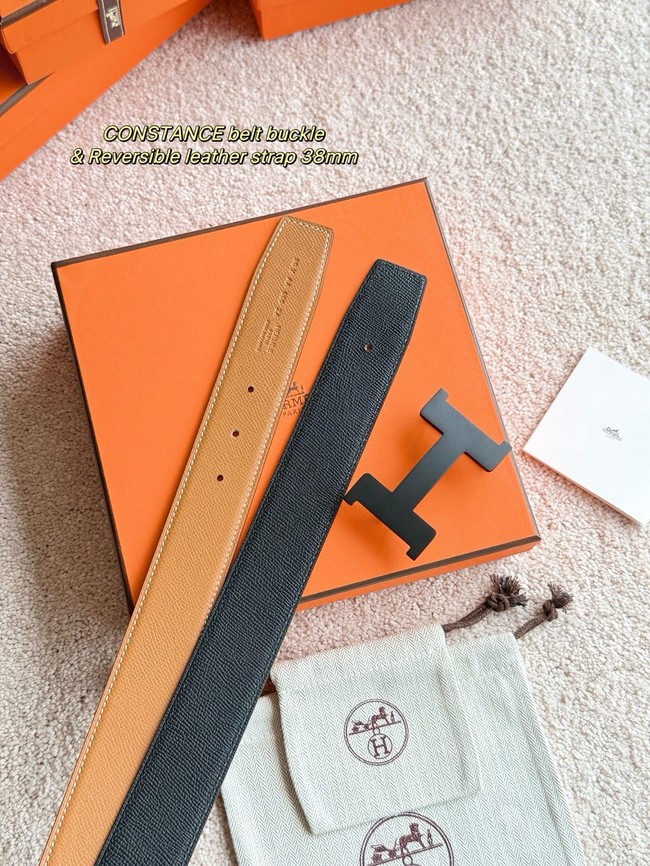 Hermes Constance buckle & double-sided leather belt 38mm H07456-1