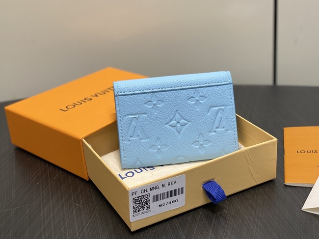 Louis Vuitton Rosalie Coin Purse M27480 blue Louis Vuitton Rosalie Coin Purse M27480 blue