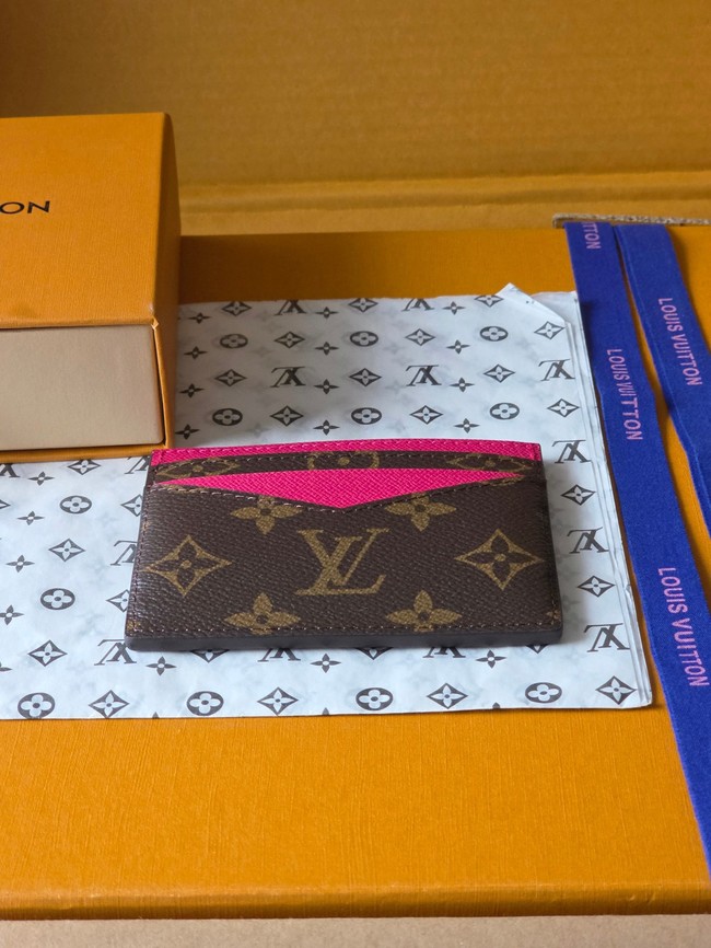 Louis Vuitton Double Card Holder M28233 rose