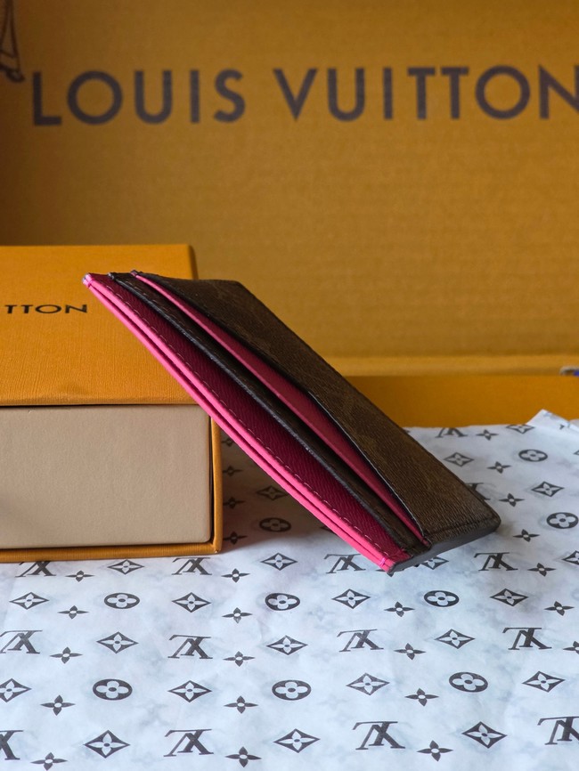 Louis Vuitton Double Card Holder M28233 rose