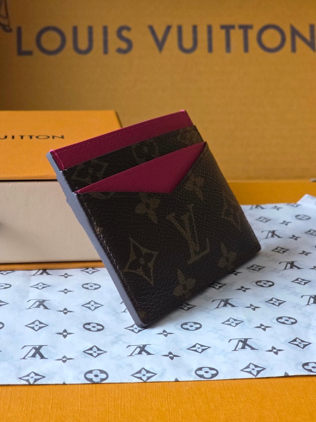 Louis Vuitton Double Card Holder M28233 rose