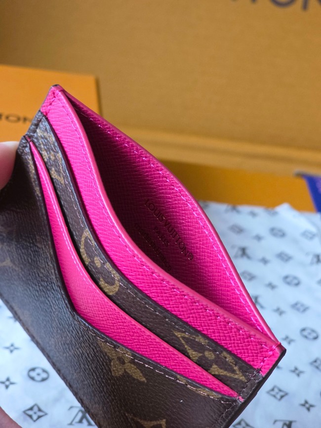 Louis Vuitton Double Card Holder M28233 rose