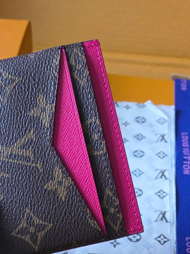 Louis Vuitton Double Card Holder M28233 rose