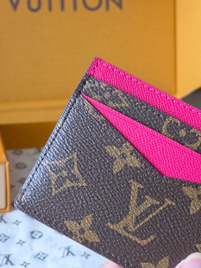 Louis Vuitton Double Card Holder M28233 rose