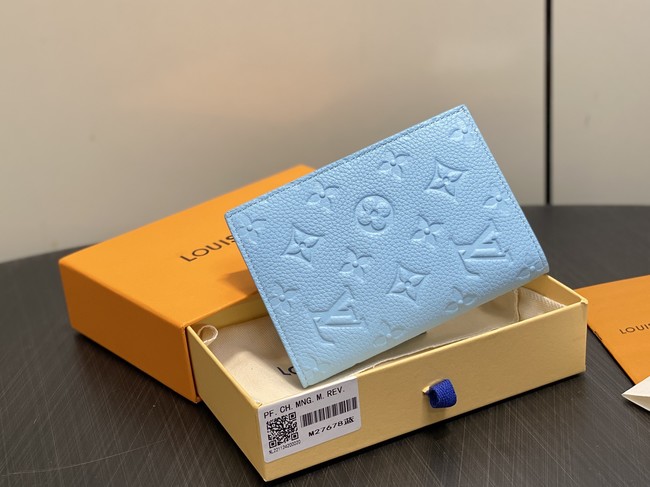 Louis Vuitton Passport Cover M27678 blue