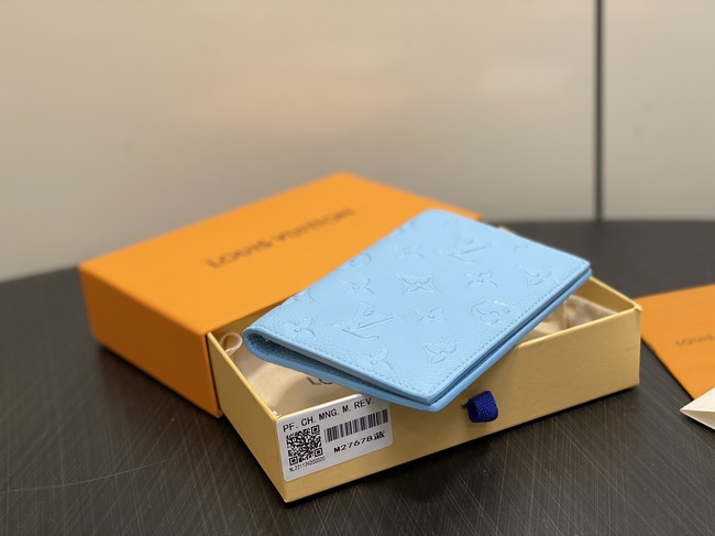 Louis Vuitton Passport Cover M27678 blue
