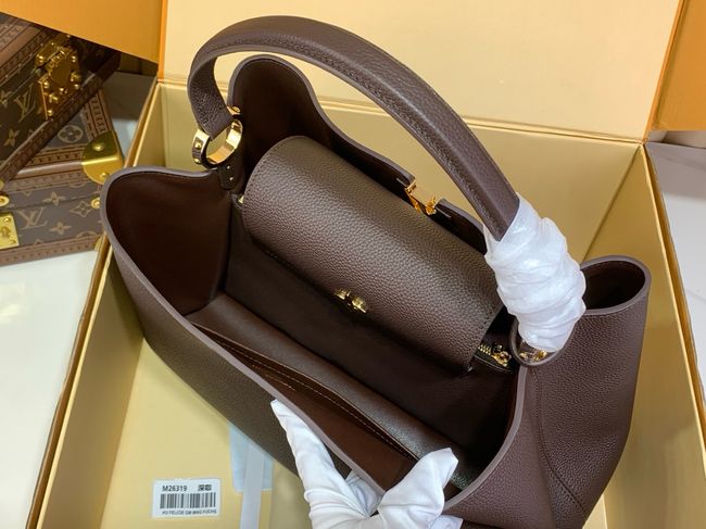 Louis Vuitton Capucines MM Souple M26319 dark brown Louis Vuitton Capucines MM Souple M26319 dark brown