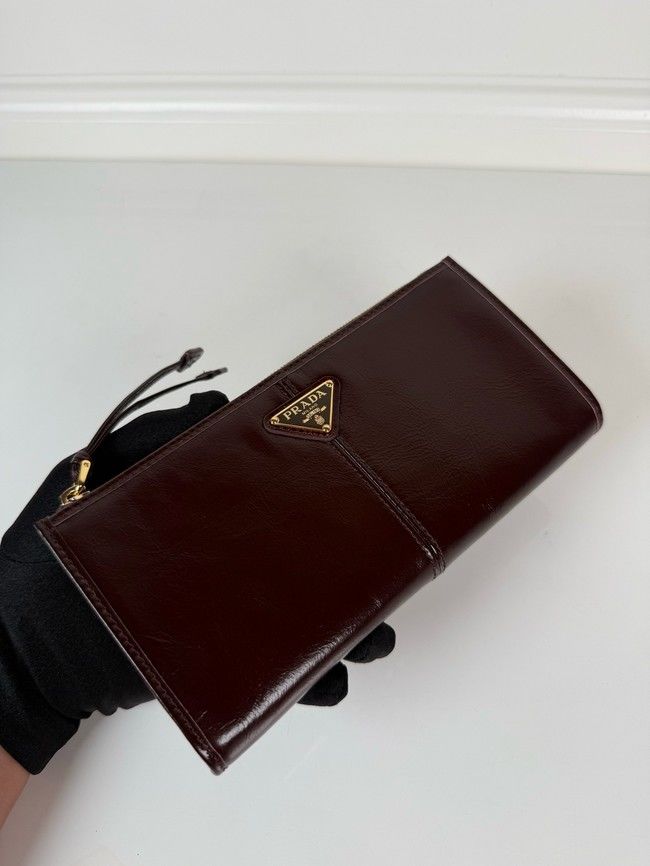 Prada Leather pouch 1MB051 Aviation Black