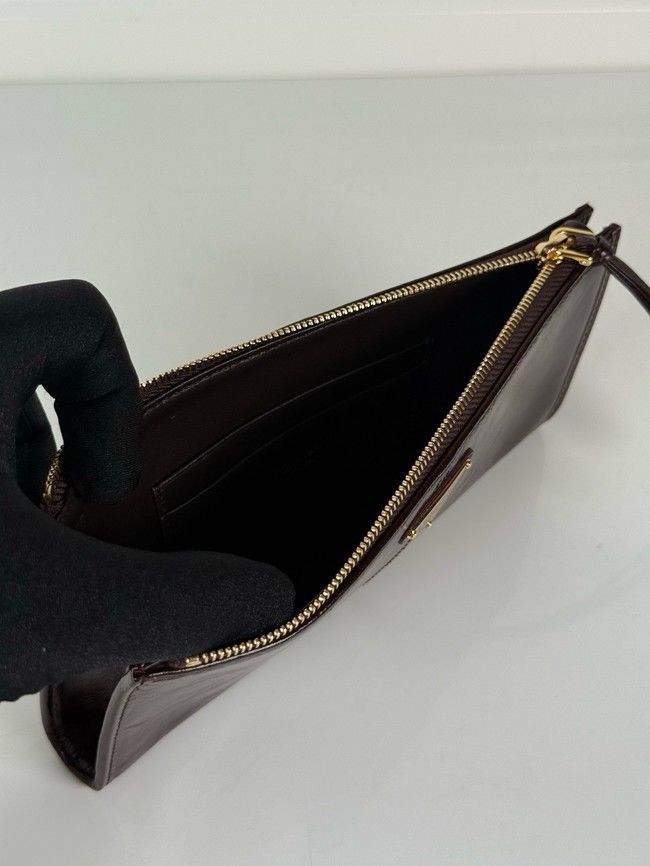 Prada Leather pouch 1MB051 Aviation Black