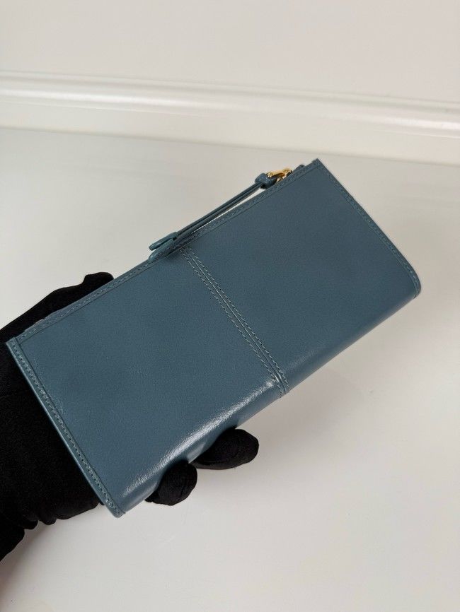 Prada Leather pouch 1MB051 Aviation Blue Prada Leather pouch 1MB051 Aviation Blue