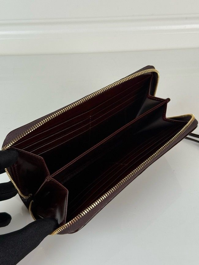 Prada Leather pouch 1MB051 dark brown Prada Leather pouch 1MB051 dark brown