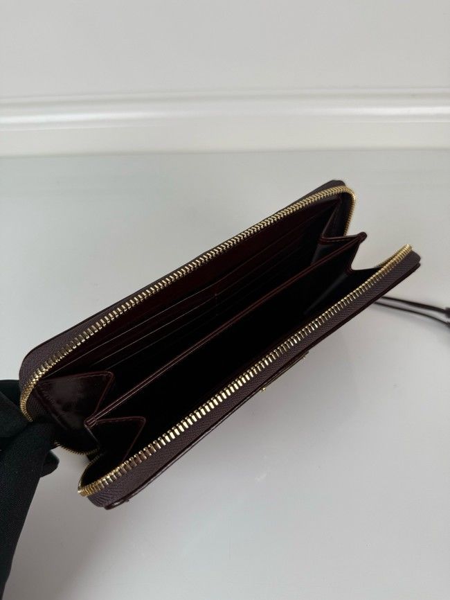 Prada Leather pouch 1MB051 dark brown Prada Leather pouch 1MB051 dark brown