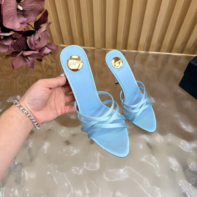 Saint Laurent in satin crepe and rhinestones Heel 9CM 69002-2