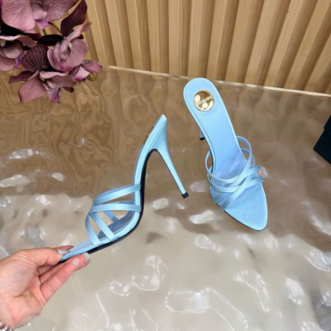 Saint Laurent in satin crepe and rhinestones Heel 9CM 69002-2