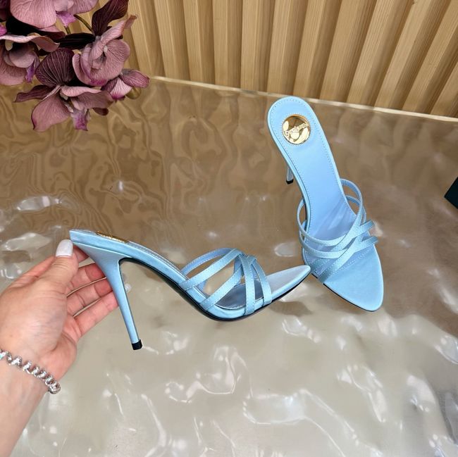 Saint Laurent in satin crepe and rhinestones Heel 9CM 69002-2