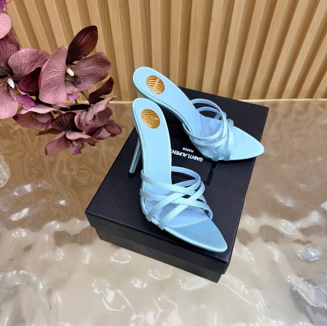 Saint Laurent in satin crepe and rhinestones Heel 9CM 69002-2