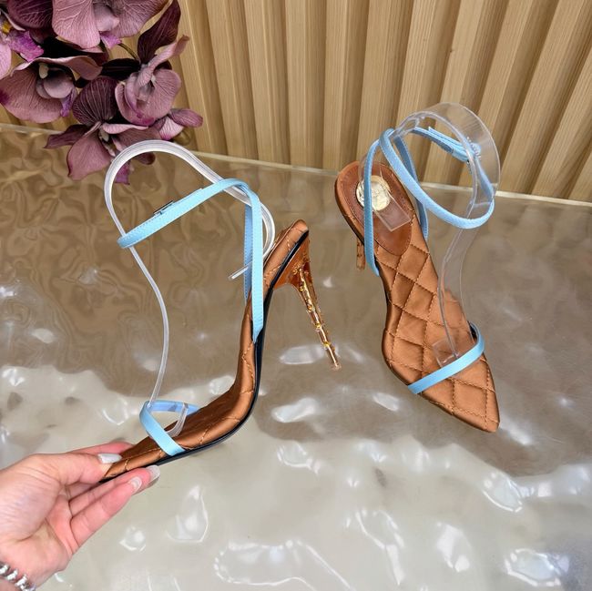 Saint Laurent pumps in satin crepe Heel 10CM 69001-1 Saint Laurent pumps in satin crepe Heel 10CM 69001-1