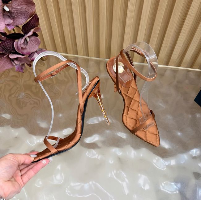 Saint Laurent pumps in satin crepe Heel 10CM 69001-3 Saint Laurent pumps in satin crepe Heel 10CM 69001-3