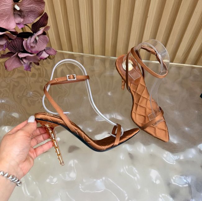 Saint Laurent pumps in satin crepe Heel 10CM 69001-3 Saint Laurent pumps in satin crepe Heel 10CM 69001-3