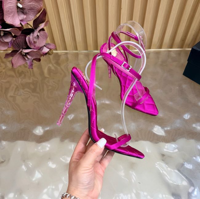 Saint Laurent pumps in satin crepe Heel 10CM 69001-5 Saint Laurent pumps in satin crepe Heel 10CM 69001-5