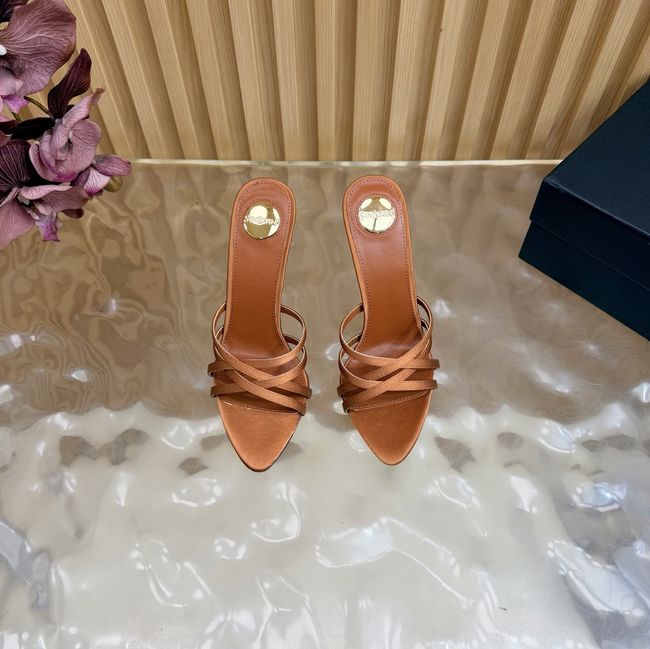 Saint Laurent in satin crepe and rhinestones Heel 9CM 69002-5 Saint Laurent in satin crepe and rhinestones Heel 9CM 69002-5