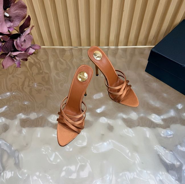 Saint Laurent in satin crepe and rhinestones Heel 9CM 69002-5 Saint Laurent in satin crepe and rhinestones Heel 9CM 69002-5