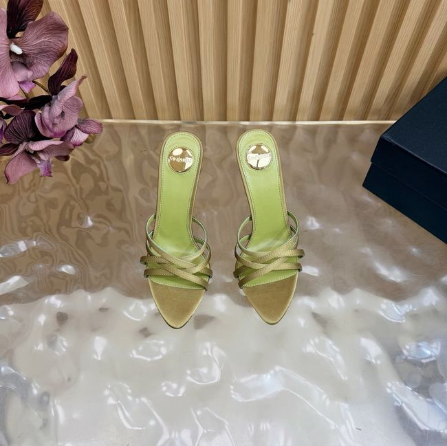 Saint Laurent in satin crepe and rhinestones Heel 9CM 69002-6 Saint Laurent in satin crepe and rhinestones Heel 9CM 69002-6