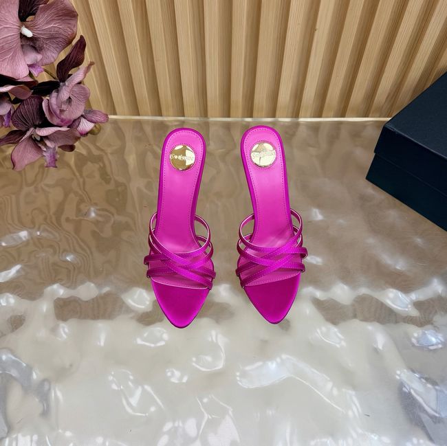 Saint Laurent in satin crepe and rhinestones Heel 9CM 69002-7 Saint Laurent in satin crepe and rhinestones Heel 9CM 69002-7