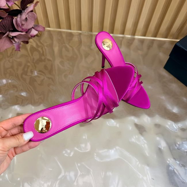 Saint Laurent in satin crepe and rhinestones Heel 9CM 69002-7 Saint Laurent in satin crepe and rhinestones Heel 9CM 69002-7