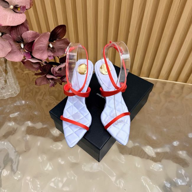 Saint Laurent in satin crepe and rhinestones Heel 10CM 69014-3 Saint Laurent in satin crepe and rhinestones Heel 10CM 69014-3