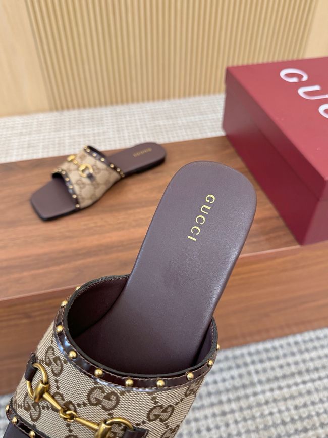 Gucci Womens slide sandal with Double G 69027-1 Gucci Womens slide sandal with Double G 69027-1