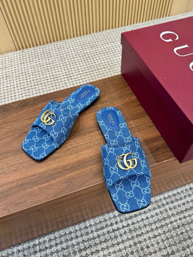 Gucci Womens slide sandal with Double G 69027-7 Gucci Womens slide sandal with Double G 69027-7
