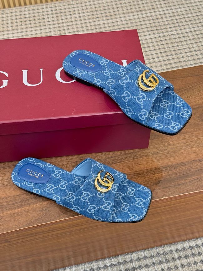 Gucci Womens slide sandal with Double G 69027-7 Gucci Womens slide sandal with Double G 69027-7