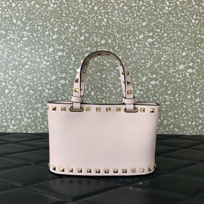 VALENTINO ROCKSTUD mini grained calfskin bag SHI16 light pink VALENTINO ROCKSTUD mini grained calfskin bag SHI16 light pink