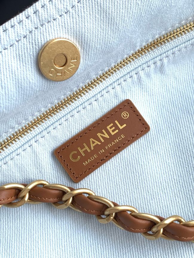 CHANEL Small Shopping Bag AS6191 light blue CHANEL Small Shopping Bag AS6191 light blue