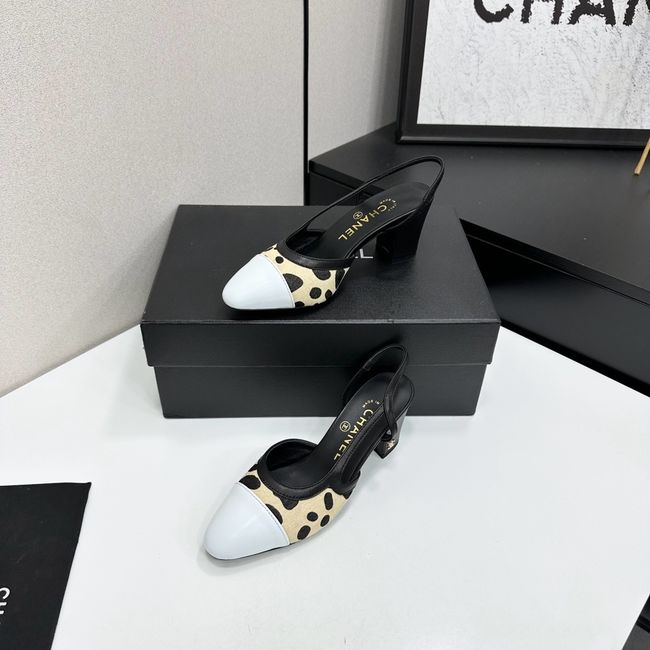 Chanel Slingbacks Lambskin & Mixed Fibers 65MM G31318-3 Chanel Slingbacks Lambskin & Mixed Fibers 65MM G31318-3