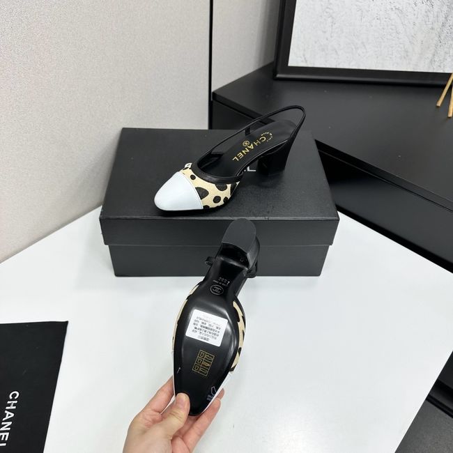 Chanel Slingbacks Lambskin & Mixed Fibers 65MM G31318-3 Chanel Slingbacks Lambskin & Mixed Fibers 65MM G31318-3
